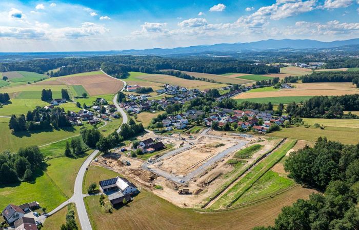 Erschließungsarbeiten von Wohngebiet in Reichenbach durch KARL Bau GmbH