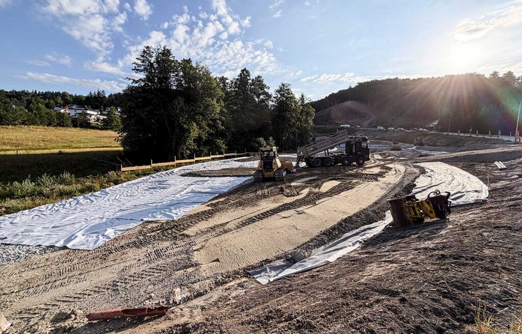 Baustelle Ostportal in Auerbach B533
