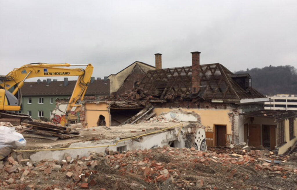 Abbruch Peschl Brauerei Passau