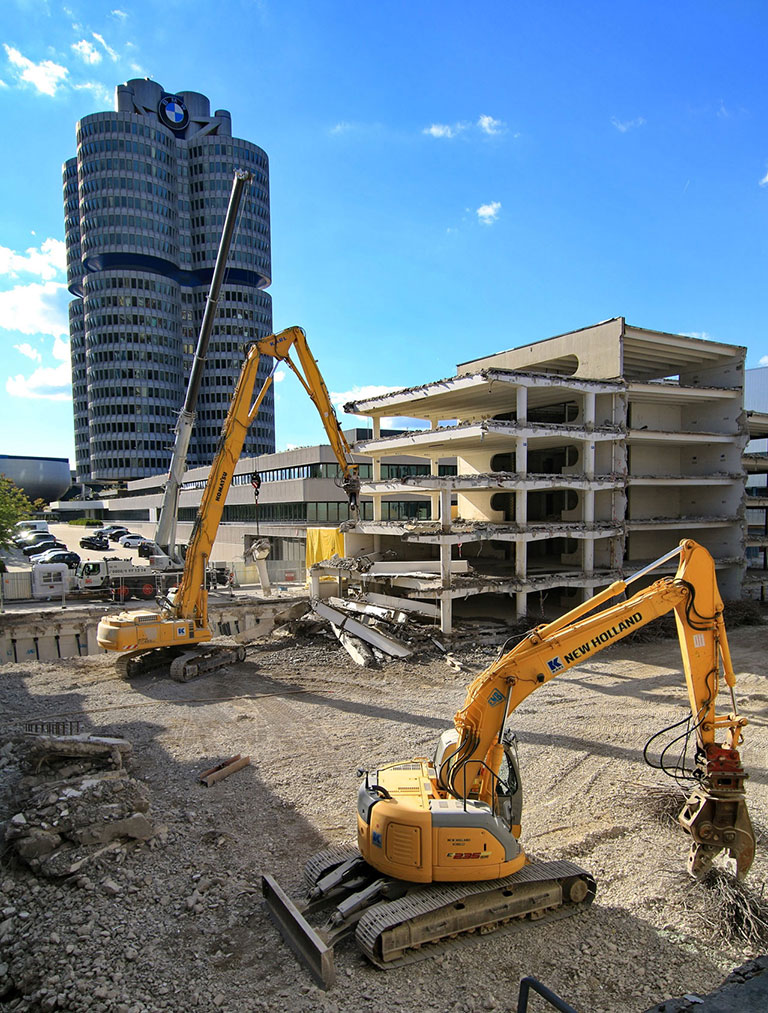 Rückbau BMW Parkhaus München