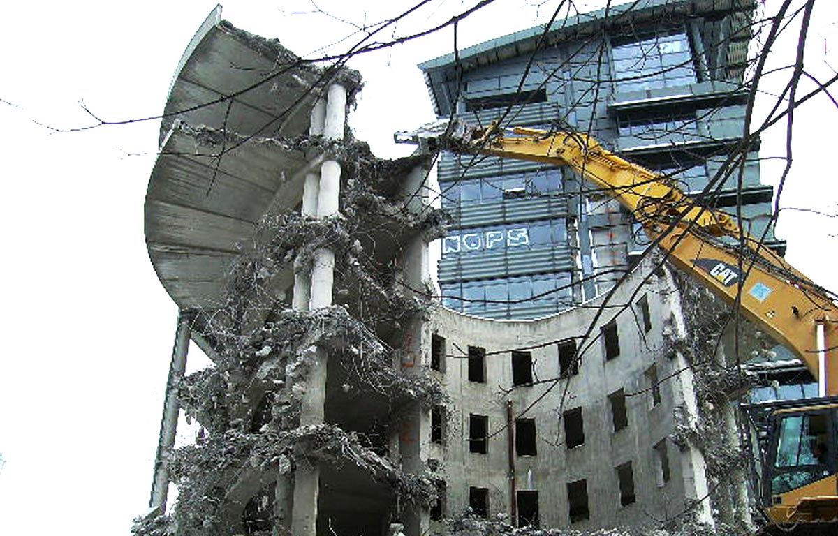 Rückbau von Bürogebäude in Berlin