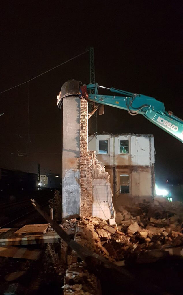 Abbruch nachts S-Bahn-Stammstrecke München