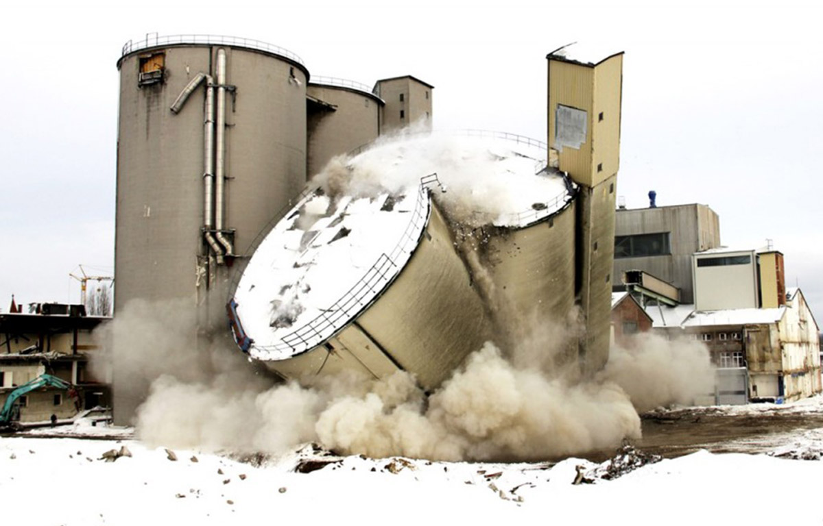 Rückbau Südzucker Silos Regensburg