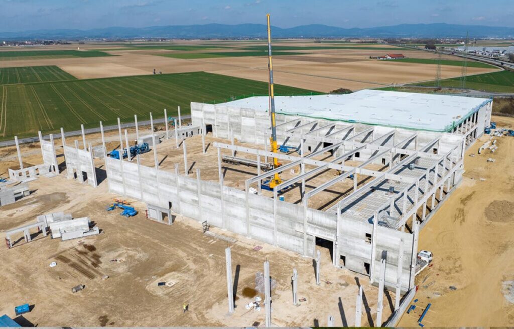 Wallersdorf Baustelle Logistikimmobilie