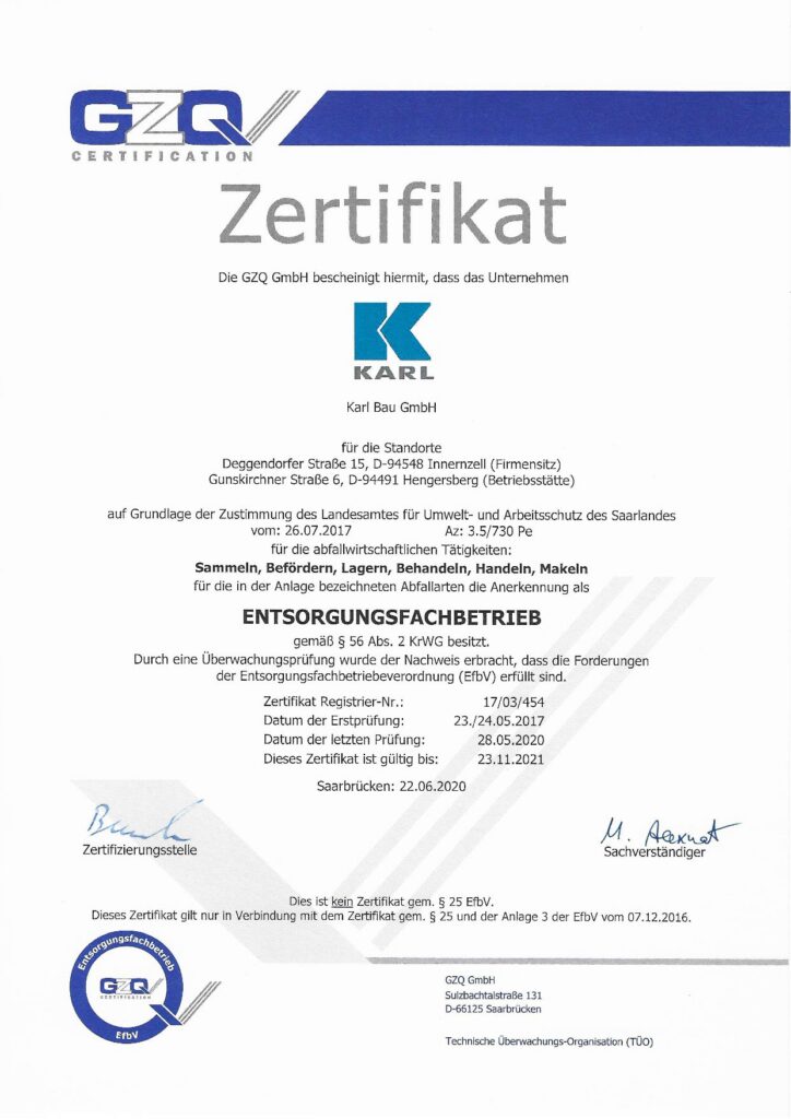 Zertifikat GZQ