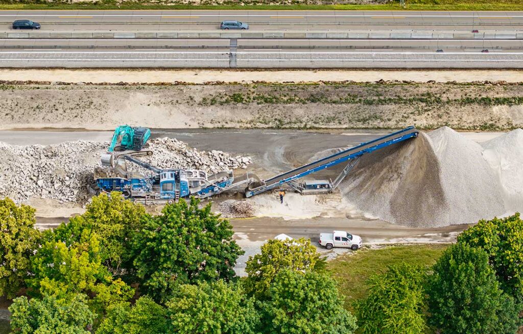 A92 Baustelle Landshut Recycling