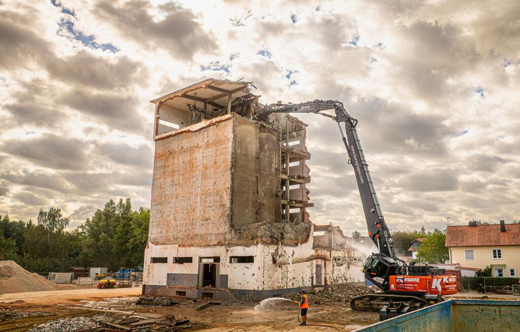 Abbruch Gangkofen Siloturm