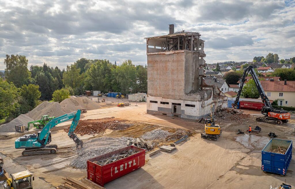 Abbruch Baustelle Gangkofen BayWa