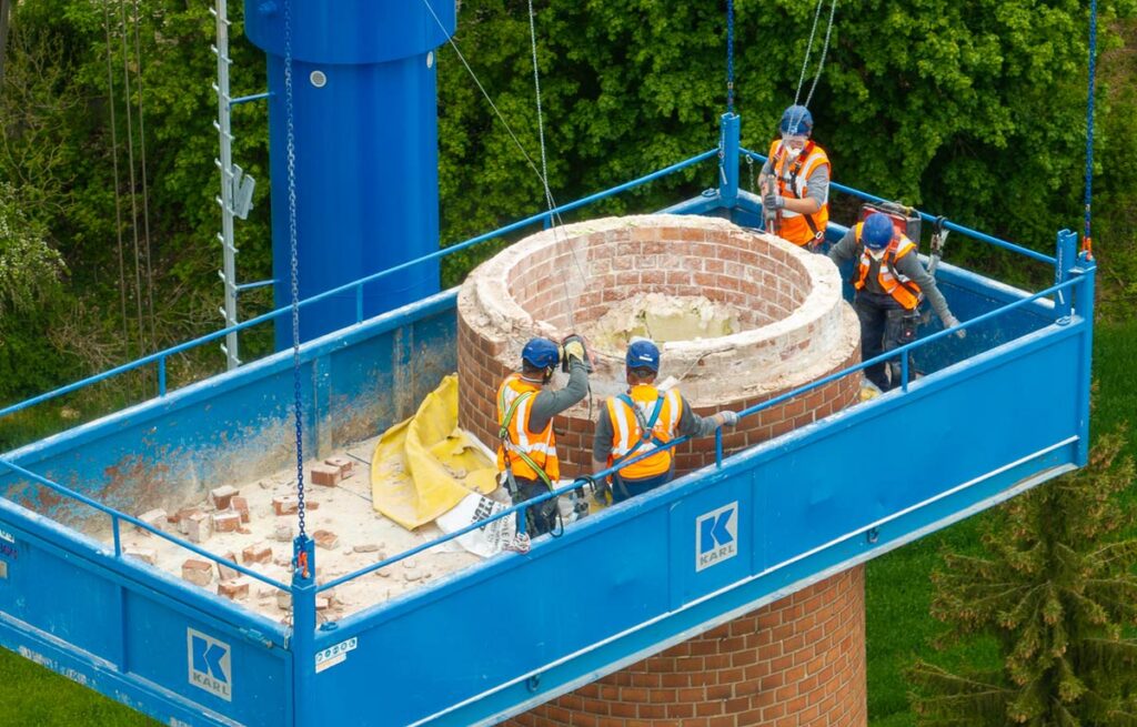 Kaminrückbau Baustelle Kipfenberg