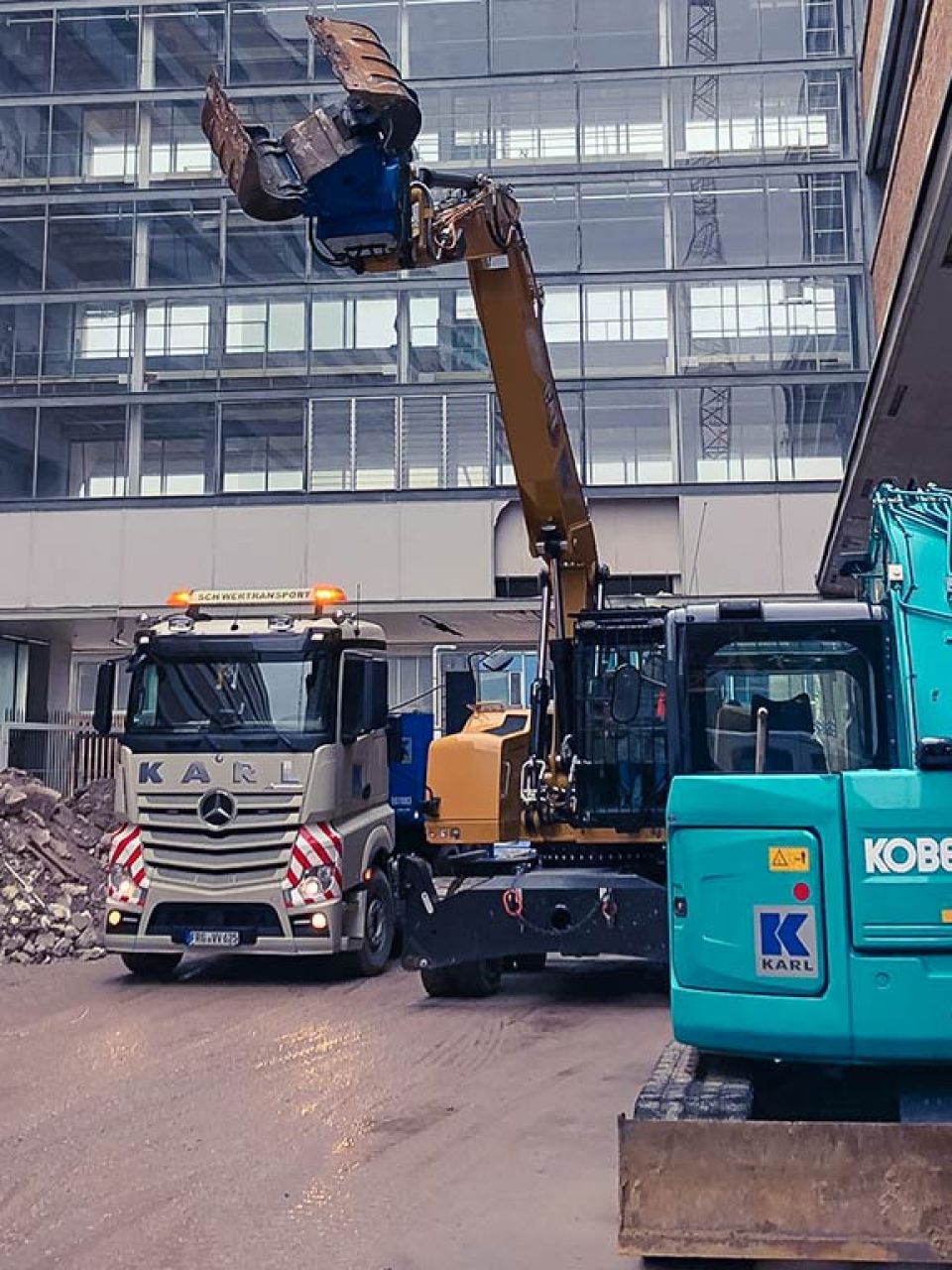The Q Nürnberg Abbruch und Erarbeiten durch KARL Bau